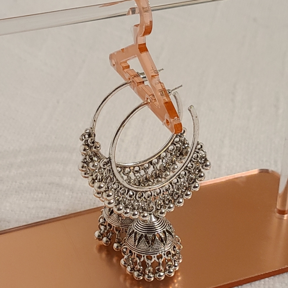 Elegant Silver Hoop Earrings